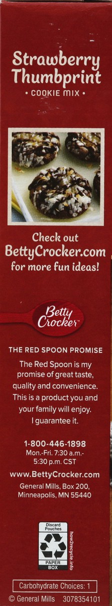 slide 3 of 6, Betty Crocker Strawberry Thumbprint Cookie Mix, 12.2 oz