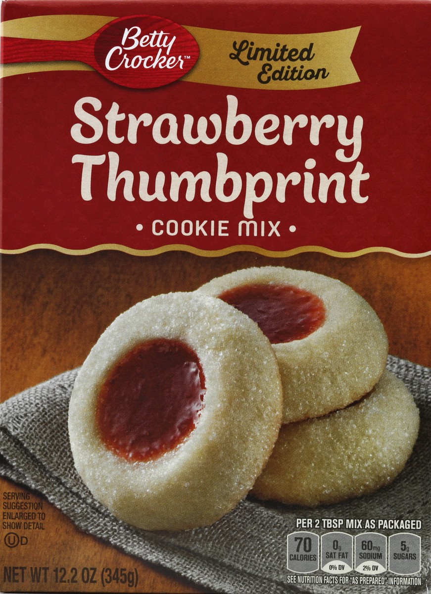 slide 5 of 6, Betty Crocker Strawberry Thumbprint Cookie Mix, 12.2 oz