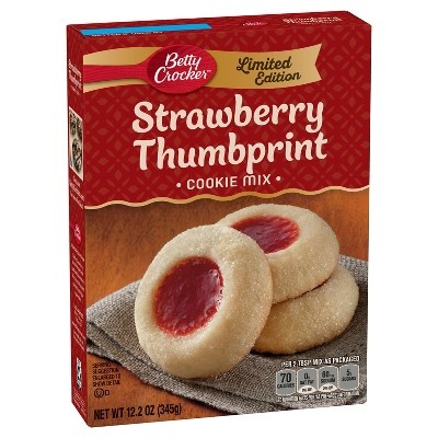 slide 1 of 6, Betty Crocker Strawberry Thumbprint Cookie Mix, 12.2 oz