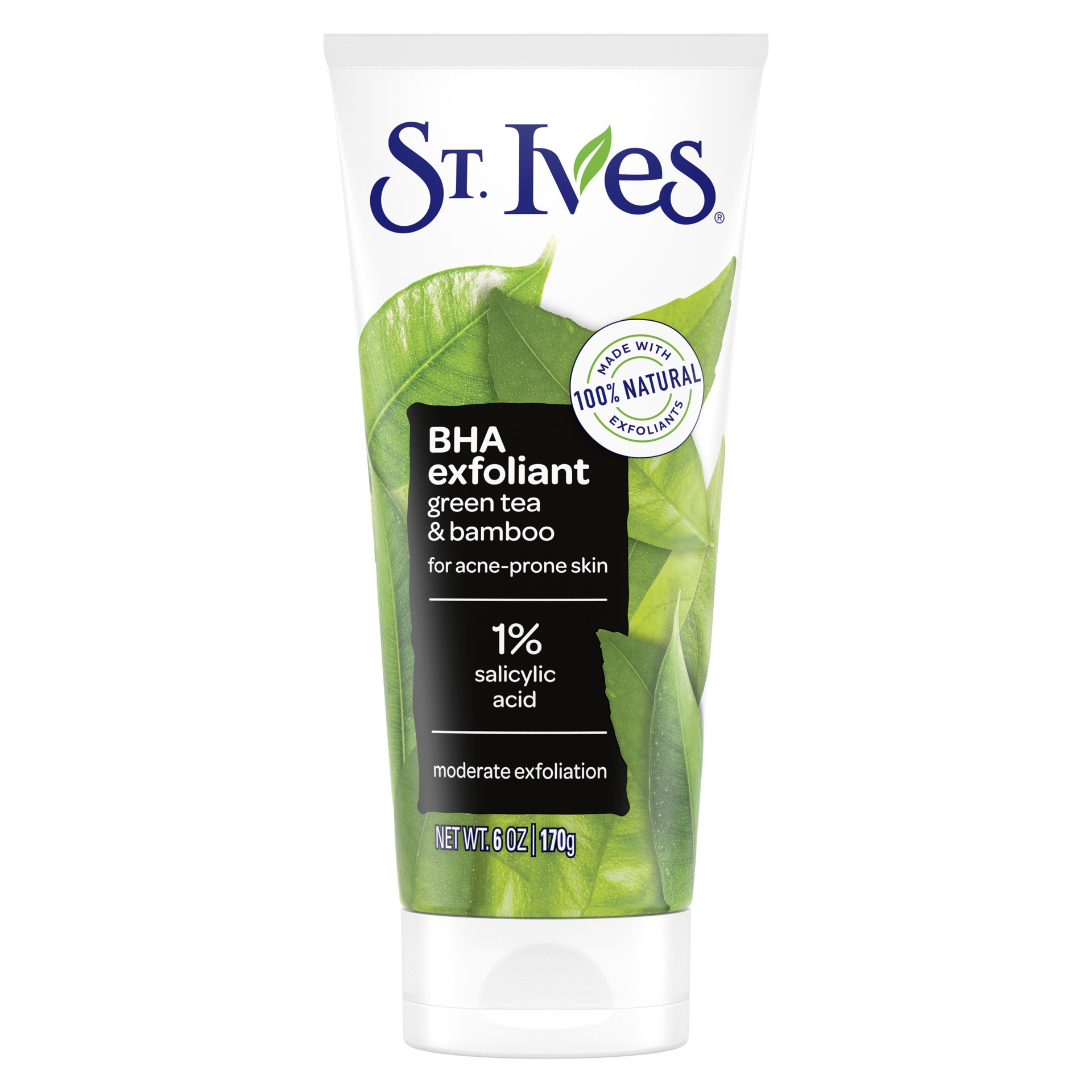 slide 1 of 19, St. Ives Blackhead Clearing Face Scrub Green Tea & Bamboo, 6 oz, 6 oz