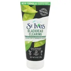 St. Ives Blackhead Clearing Face Scrub - Green Tea and Bamboo Scented - 1pk/6oz