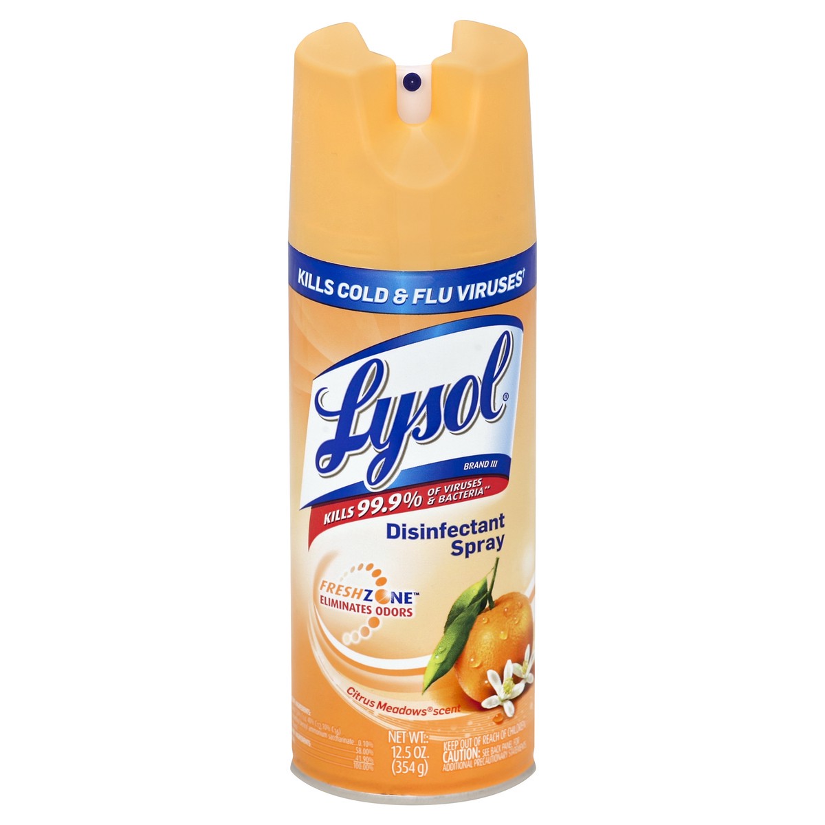 slide 5 of 5, Lysol Citrus Disinfectant Spray, 12.5 oz