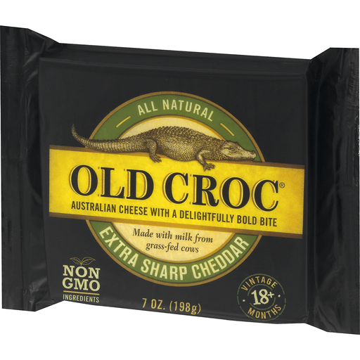 slide 6 of 18, Old Croc Extra Sharp Cheddar Cheese, 7 oz