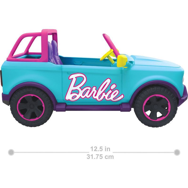 slide 2 of 5, Barbie Hot Wheels RC SUV & Stickers, Battery-Powered Toy Truck, Fits 2 Barbie Dolls, 1 ct