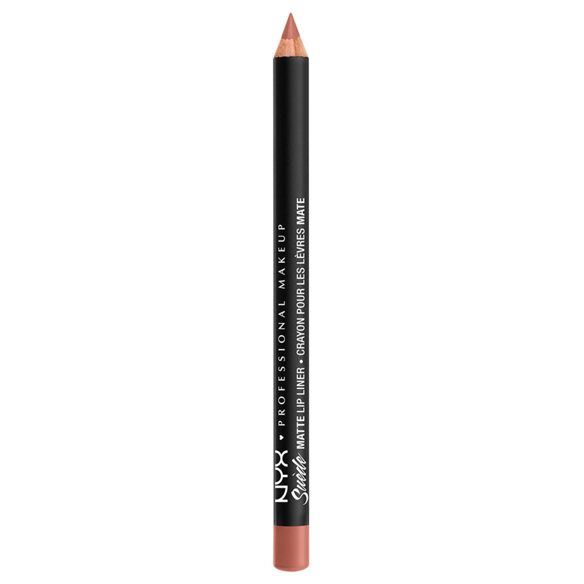 slide 1 of 4, NYX Professional MakeupProfessional Makeup NYX Professional MakeupSuede Matte Lip Liner Dainty Daze, 0.035 oz