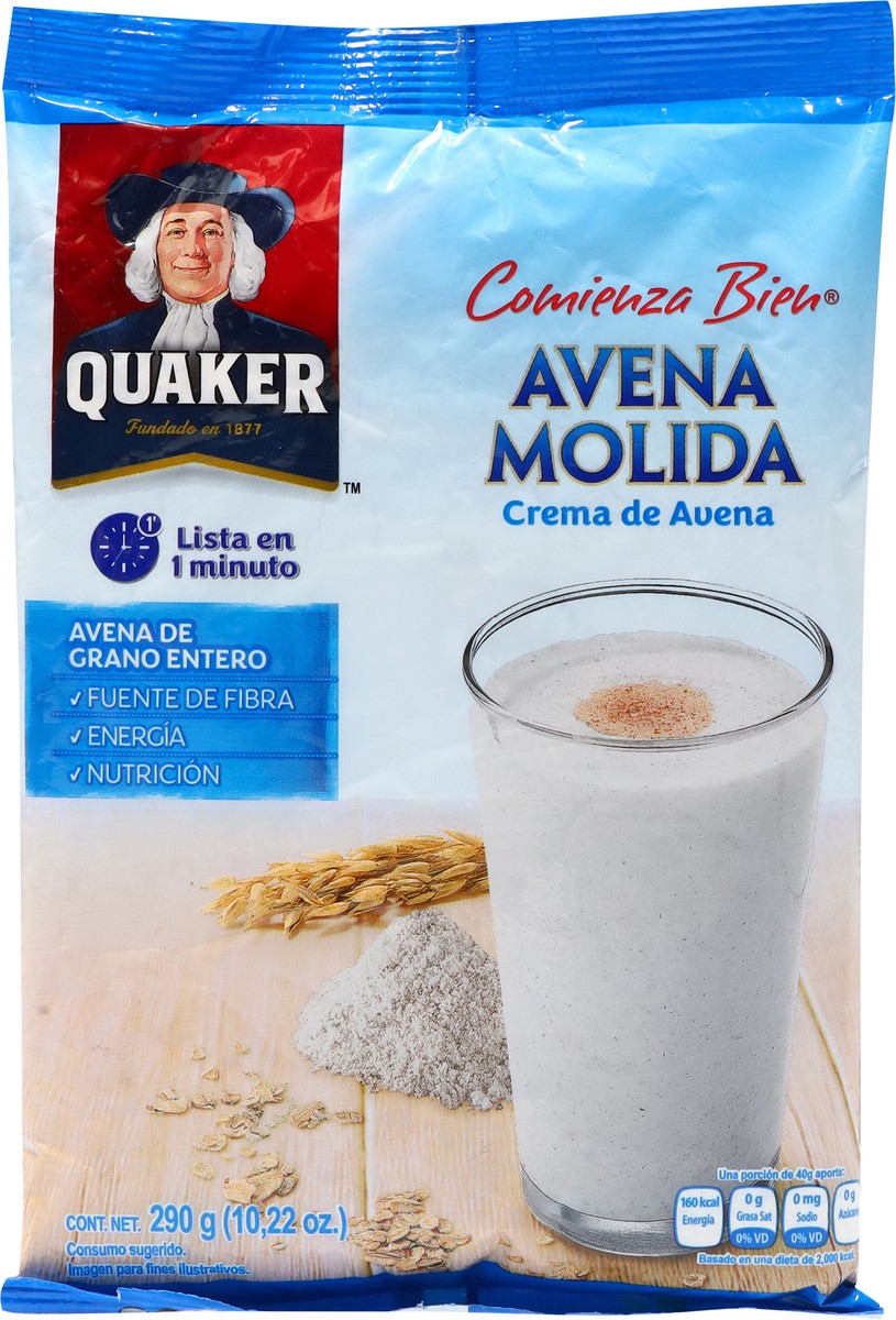 slide 10 of 13, Quaker Avena Molida 290 g, 10.22 oz