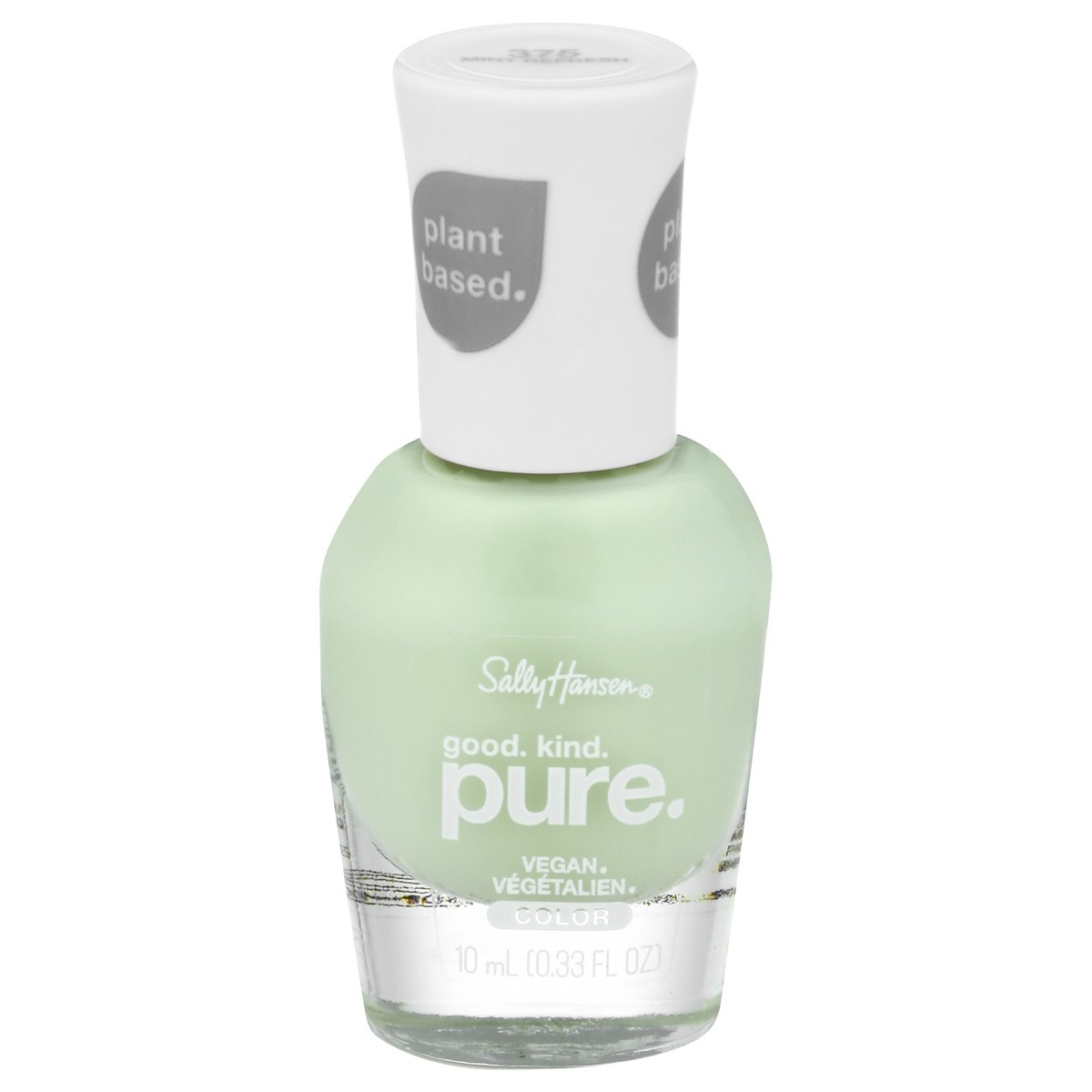 slide 1 of 9, Sally Hansen Good. Kind. Pure. Mint Refresh 375 Nail Color 10 ml, 0.33 oz