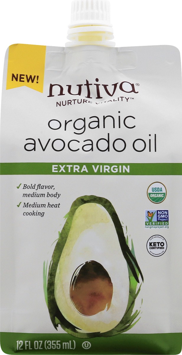 slide 4 of 13, Nutiva Nurture Vitality Organic Extra Virgin Avocado Oil 12 oz, 12 oz