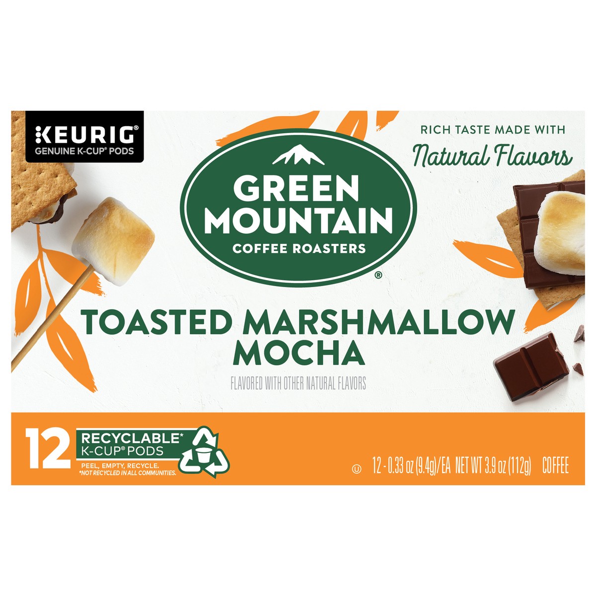 slide 6 of 11, Green Mountain K-Cup Pods Toasted Marshmallow Mocha Coffee 12 Pods 0.33 oz ea, 12 ct