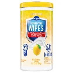 Kroger Disinfecting Wipes Lemon Scent