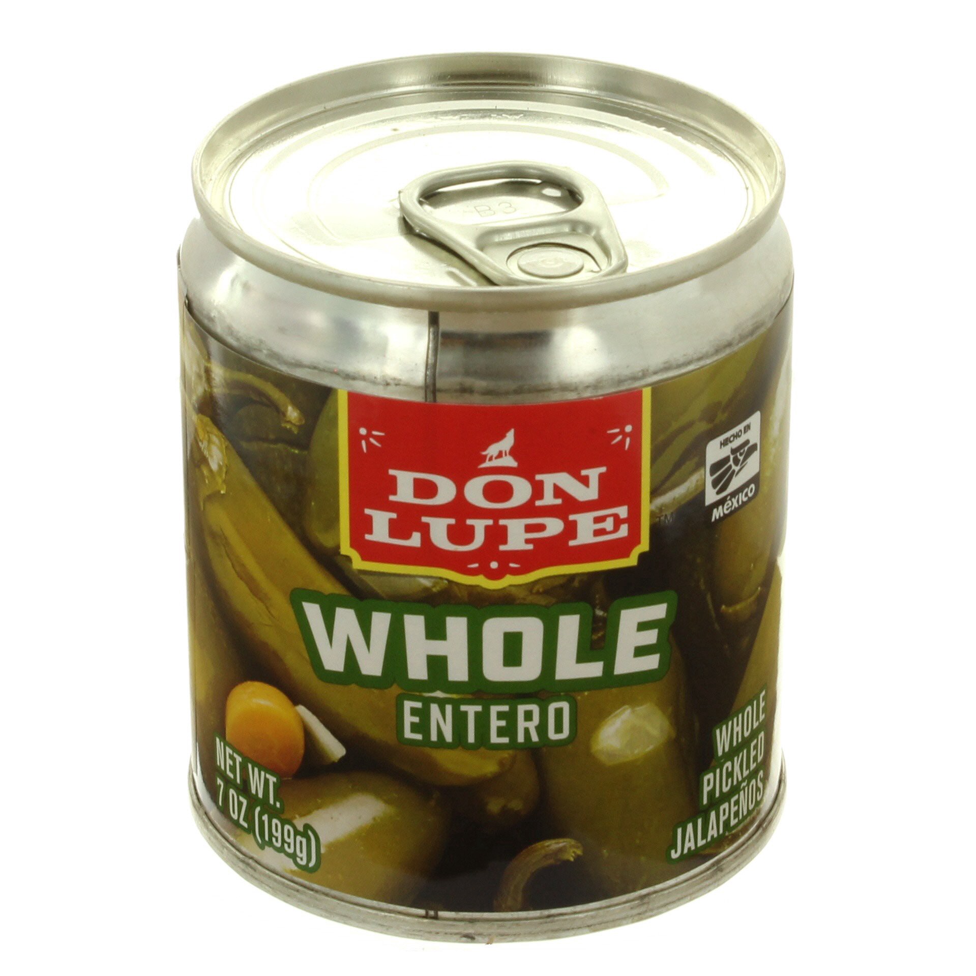 slide 1 of 1, Don Lupe Whole Pickled Jalapenos, 7 oz