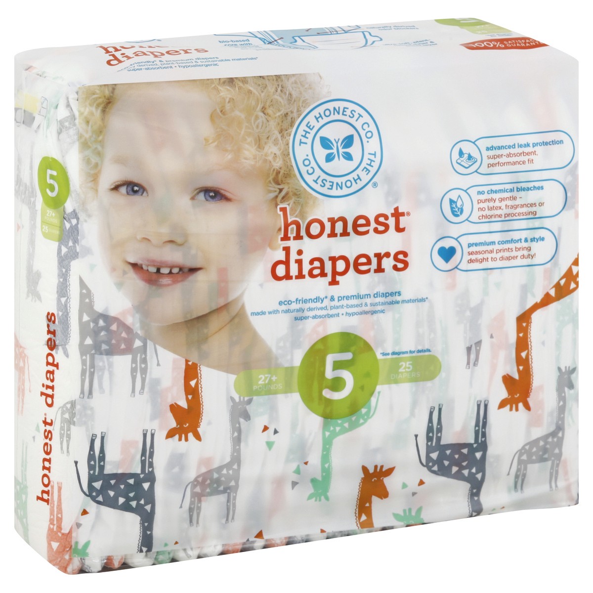 slide 5 of 5, The Honest Co. Diapers 25 ea, 25 ct