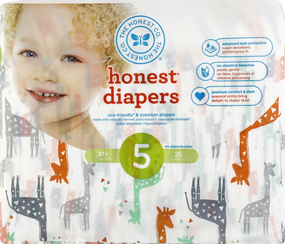 slide 1 of 5, The Honest Co. Diapers 25 ea, 25 ct