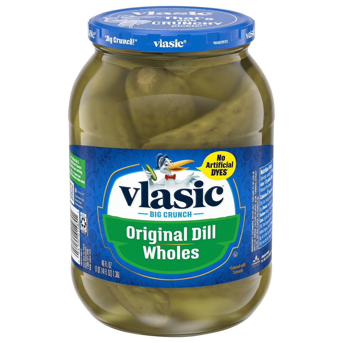 slide 1 of 5, Vlasic Original Dill Whole Pickles - 46oz, 46 oz