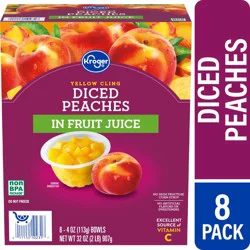 Kroger Yellow Cling Diced Peaches