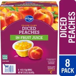 Kroger Yellow Cling Diced Peaches