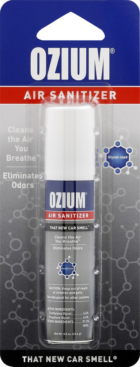 slide 1 of 9, Ozium Air Sanitizer, 0.8 oz