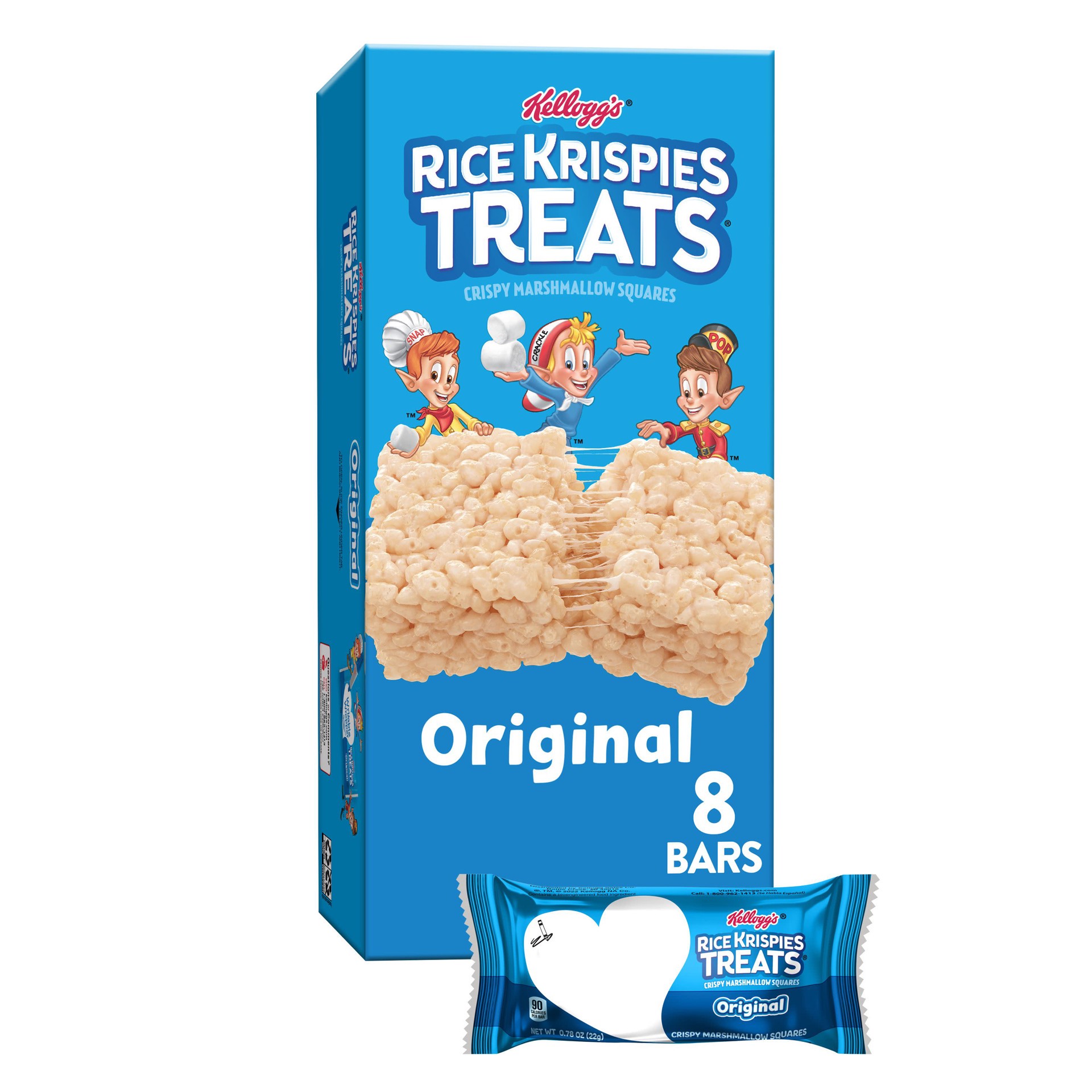 slide 1 of 2, Rice Krispies Treats Original Marshmallow Snack Bars, 6.2 oz