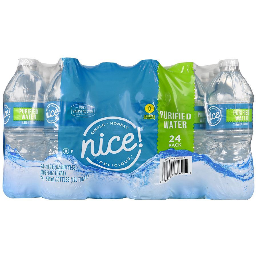 slide 5 of 5, Nice! Purified Water - 24 ct; 16.9 oz, 24 ct; 16.9 oz