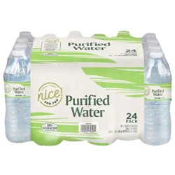Nice! Purified Water - 24 ct; 16.9 oz
