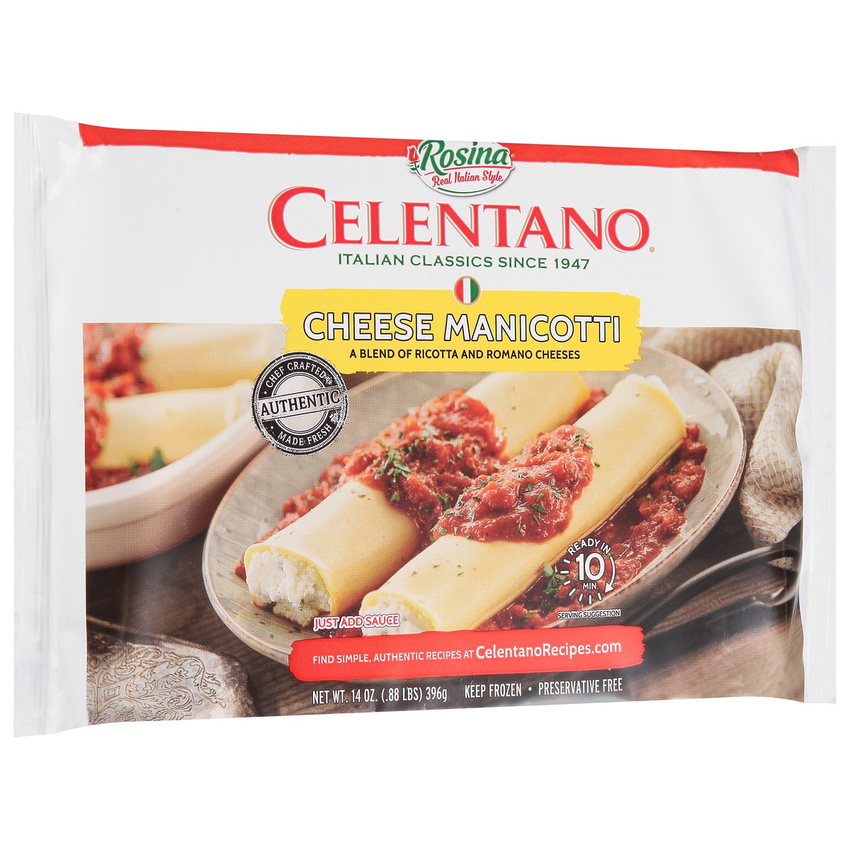 slide 13 of 14, Rosina Celentano Cheese Manicotti 14 oz, 14 oz