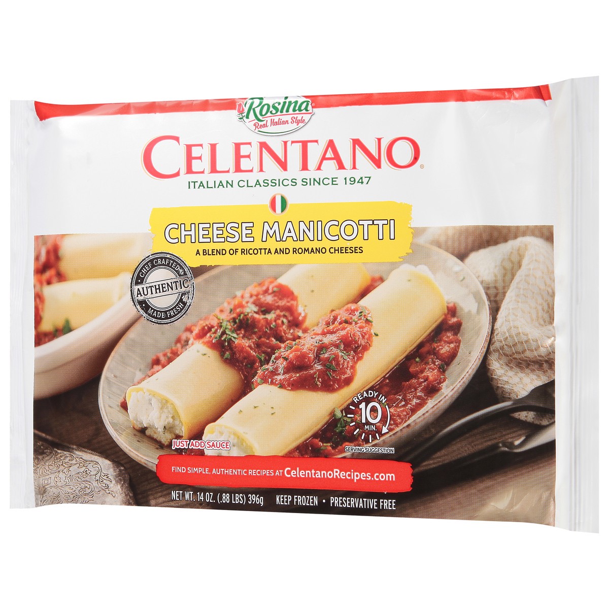 slide 7 of 14, Rosina Celentano Cheese Manicotti 14 oz, 14 oz