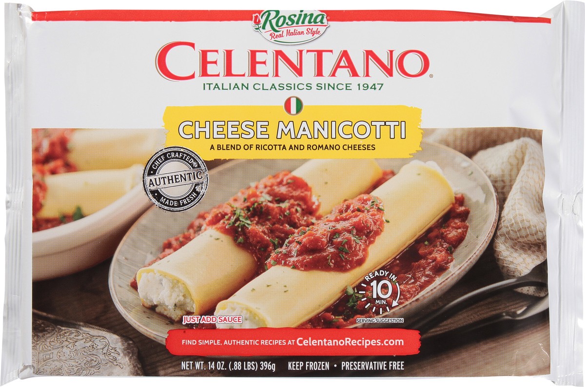 slide 14 of 14, Rosina Celentano Cheese Manicotti 14 oz, 14 oz