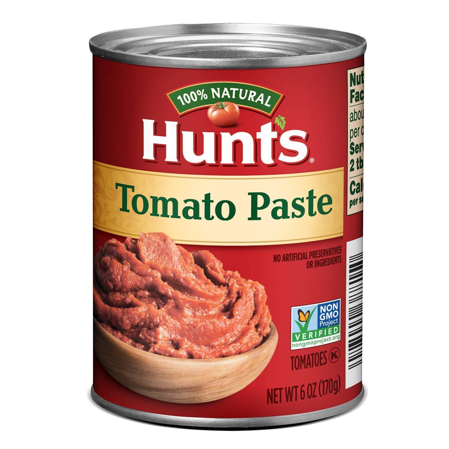 slide 1 of 4, Hunt's 100% Natural Tomato Paste, 6 oz