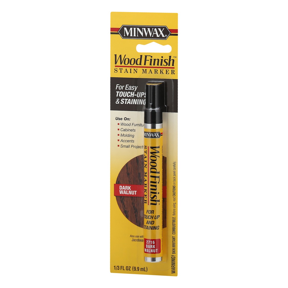 slide 2 of 9, Minwax Dark Walnut Wood Finish Stain Marker 0.33 oz, 0.33 oz