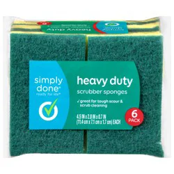 Simply Done Heavy Duty Scrubber Sponges - 6 ea