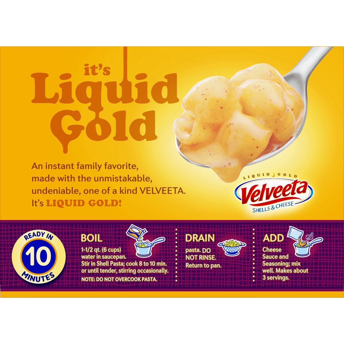 slide 8 of 8, Velveeta Spicy Chipotle Shells & Cheese, 11.6 oz