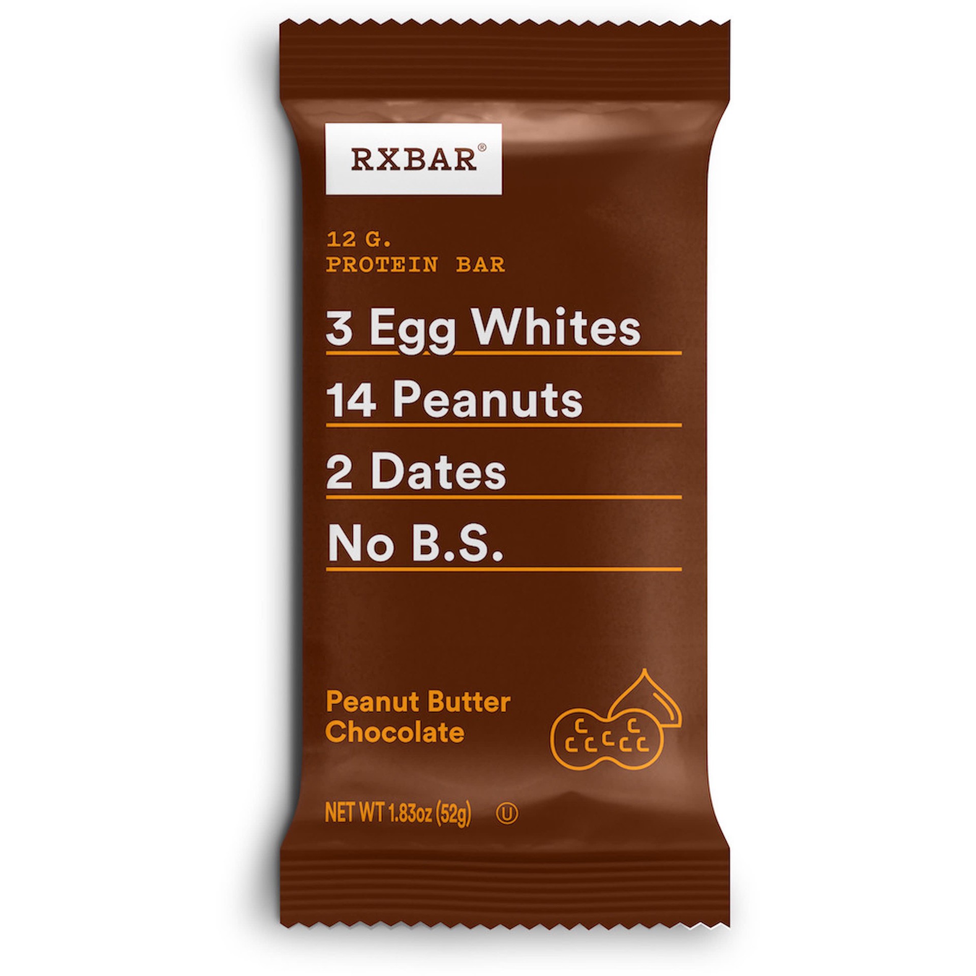 slide 1 of 1, RXBAR Peanut Butter Chocolate Protein Bar, 1.83 oz