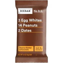 RXBAR Protein Bars, Protein Snack, Snack Bars, Peanut Butter Chocolate, 1.8oz Bar, 1 Bar