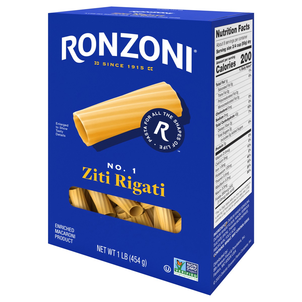 slide 3 of 9, Ziti Rigati, 1 lb