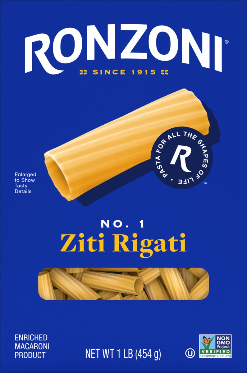 slide 6 of 9, Ziti Rigati, 1 lb