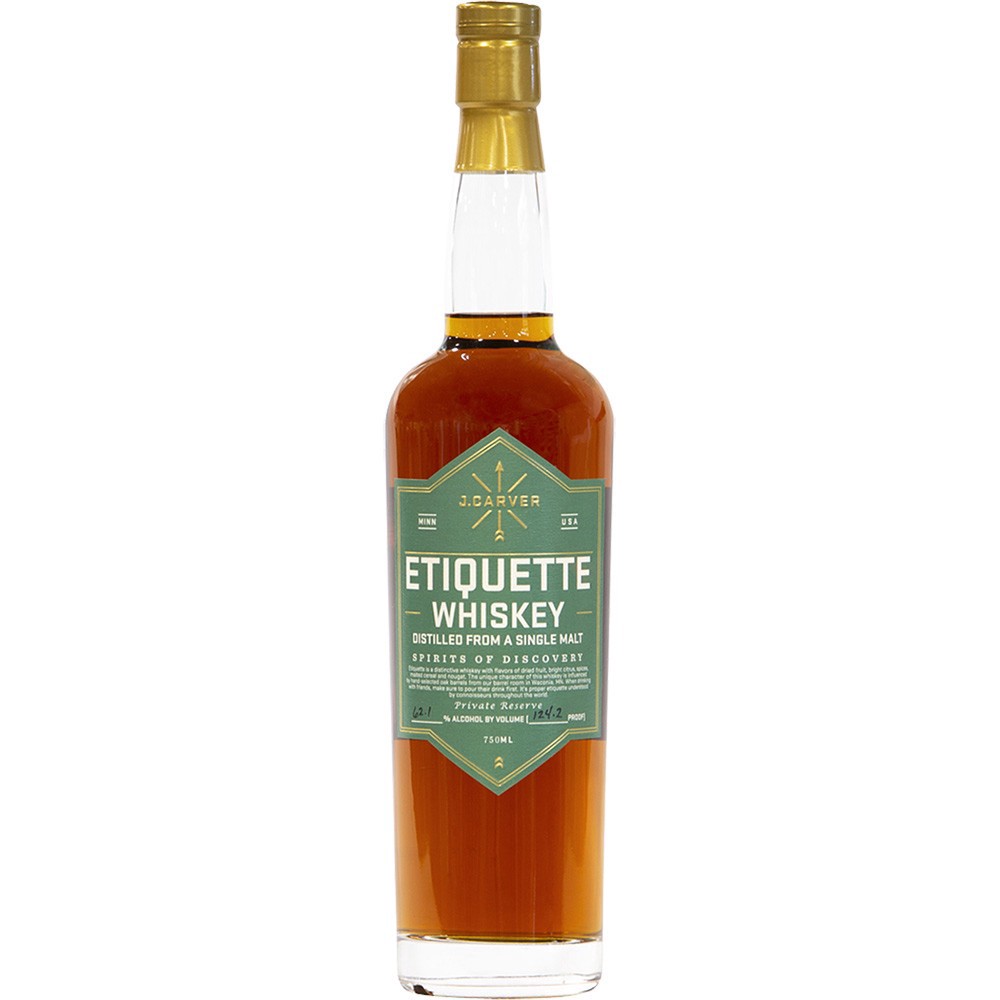 slide 1 of 1, J. Carver J Carver Etiquette Whiskey, 750 ml