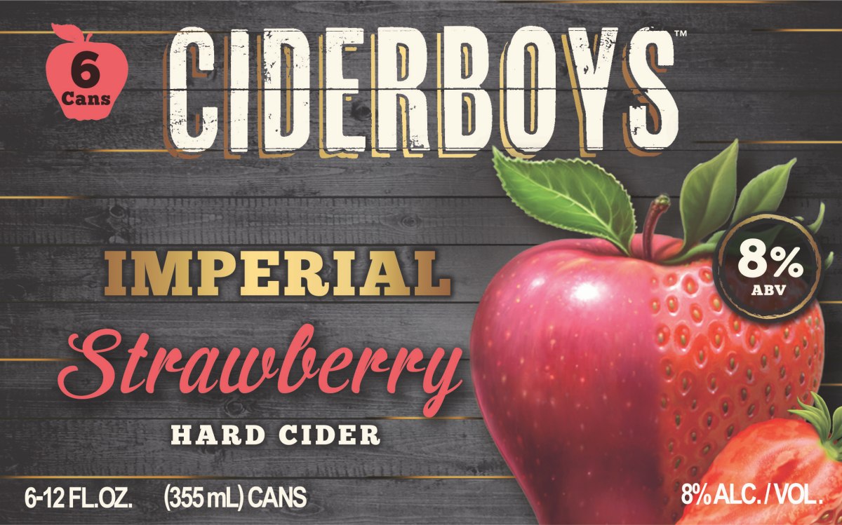 slide 1 of 1, Ciderboys Imperial Strawberry, 6 ct