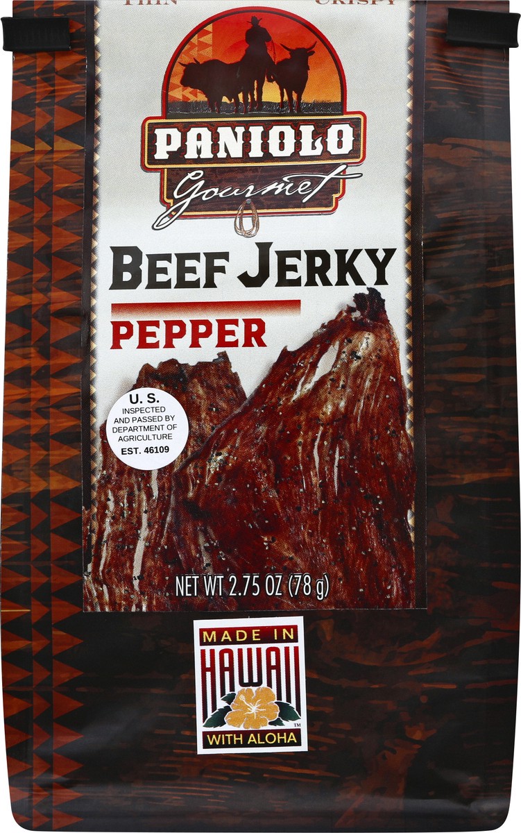 slide 4 of 4, Aloha Edibles Paniola Gourmet Beef Jerky Pepper, 2.75 oz