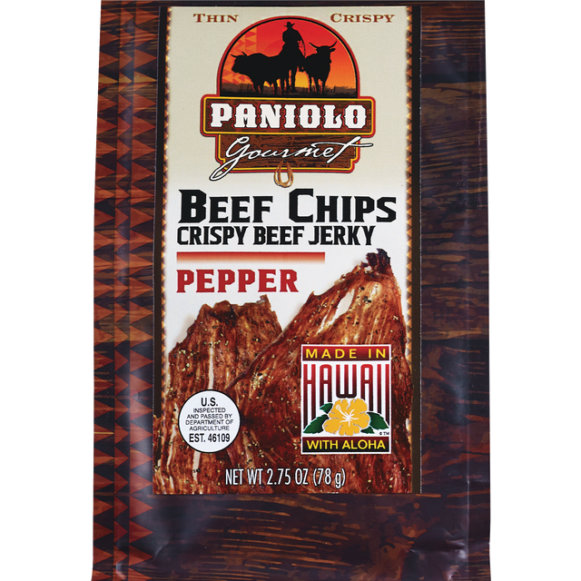 slide 1 of 4, Aloha Edibles Paniola Gourmet Beef Jerky Pepper, 2.75 oz