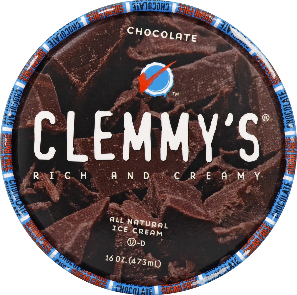 slide 2 of 6, Clemmy's Ice Cream, Chocolate, 16 oz