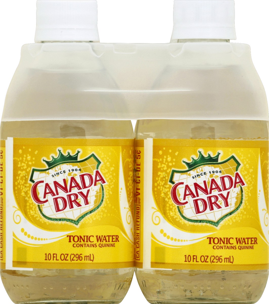 slide 4 of 5, Canada Dry Tonic Water, 10 fl oz glass bottles, 6 pack, 60 fl oz