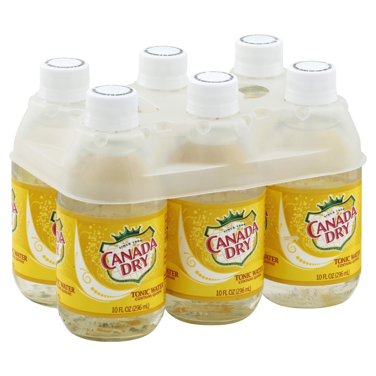 slide 2 of 5, Canada Dry Tonic Water, 10 fl oz glass bottles, 6 pack, 60 fl oz