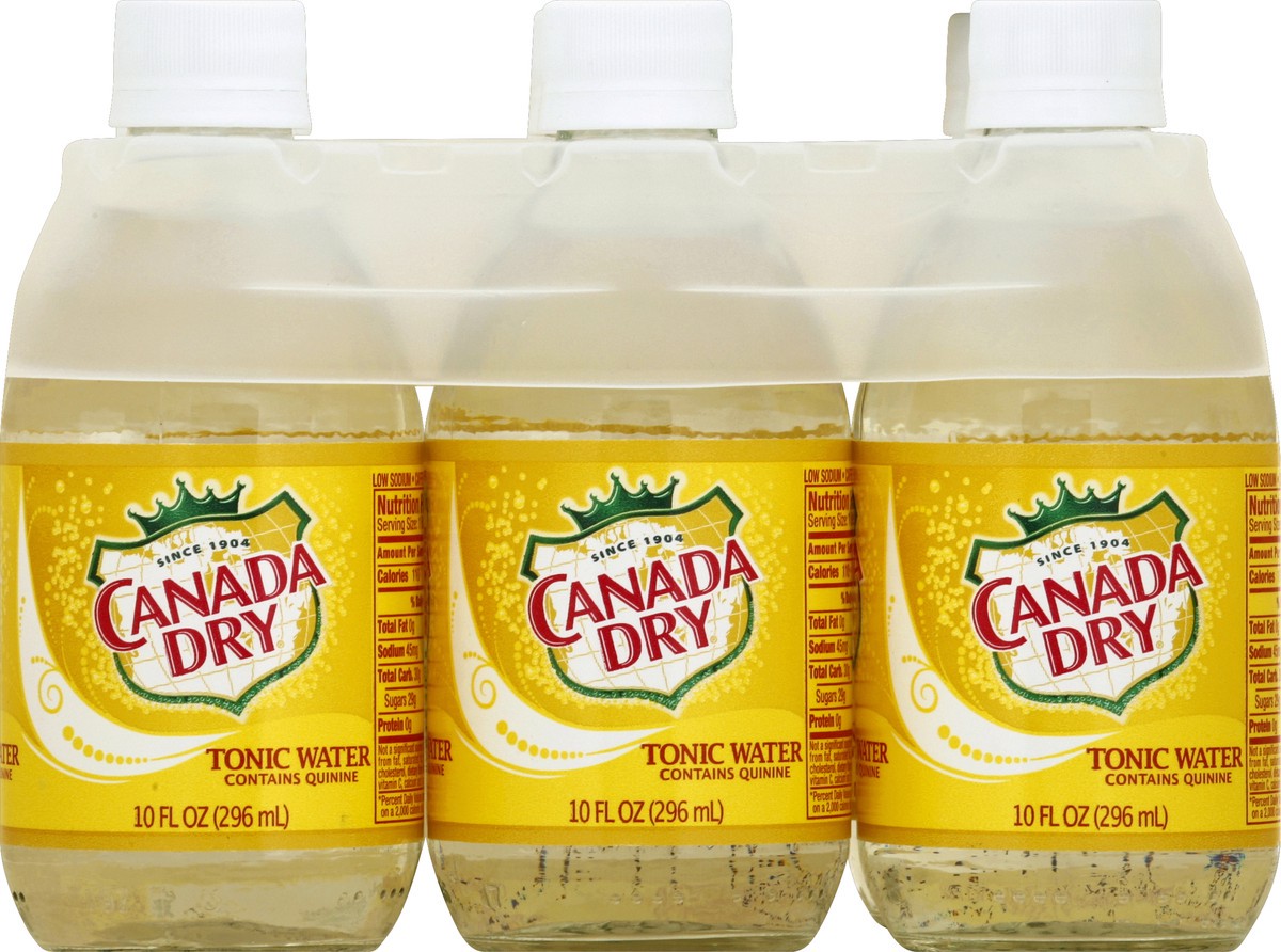 slide 1 of 5, Canada Dry Tonic Water 10 oz, 6 ct