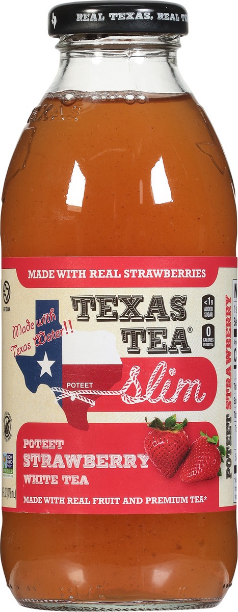 slide 14 of 14, Texas Tea White Poteet Strawberry Tea - 16 fl oz, 16 fl oz