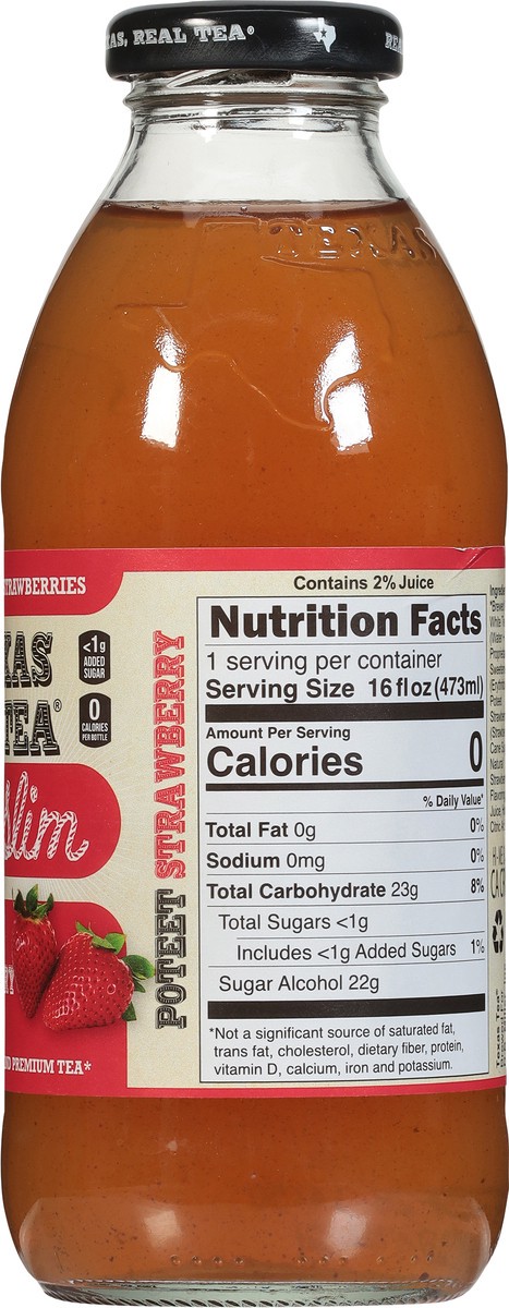 slide 7 of 14, Texas Tea White Poteet Strawberry Tea - 16 fl oz, 16 fl oz