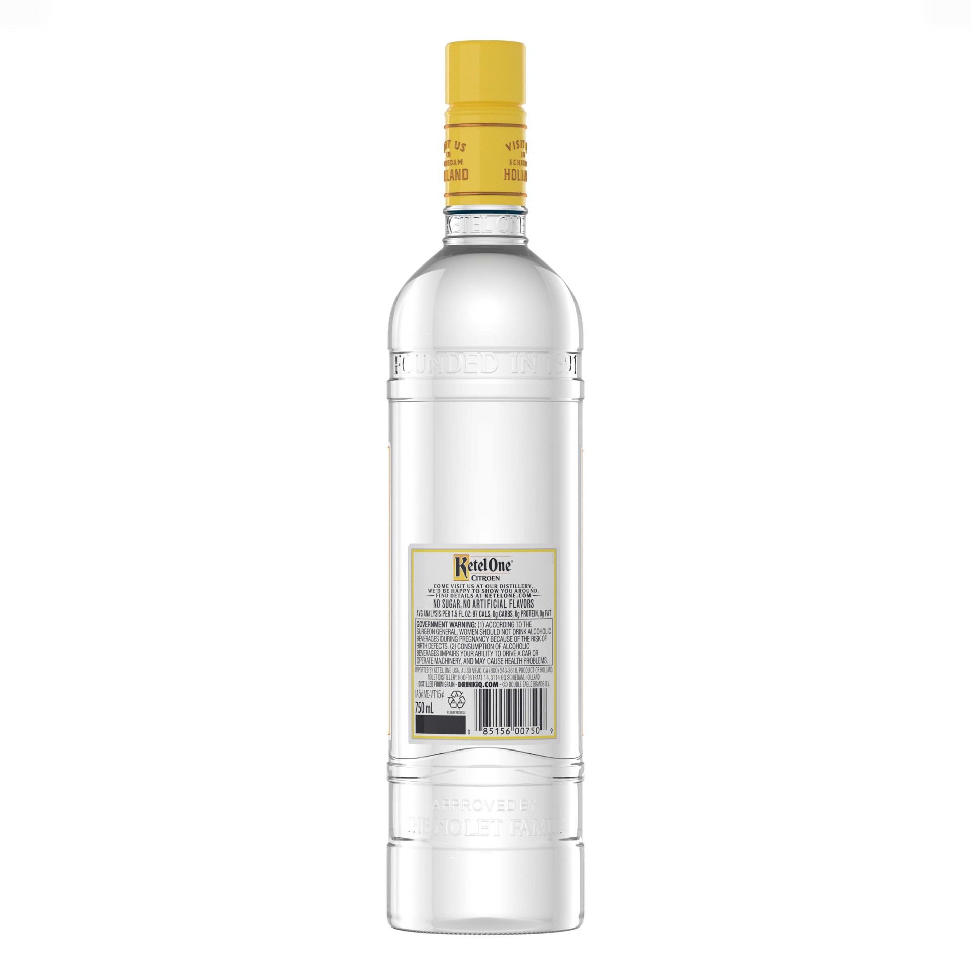 slide 7 of 8, Ketel One Citroen Flavored Vodka, 750 ml