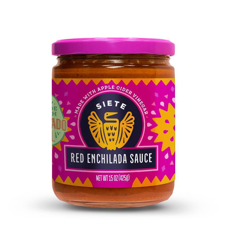 slide 1 of 5, Siete Red Enchilada Sauce 15 oz, 15 oz