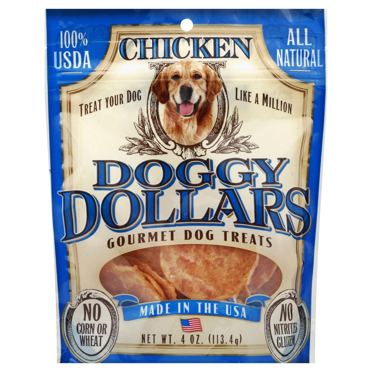 slide 1 of 3, Doggy Dollars Dog Treats Prem Gourmt Chicken, 