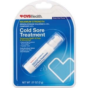 slide 1 of 1, CVS Health Clinical Strength Cold Sore Treatment For Fast & Effective Relief, 0.07 oz; 2 gram