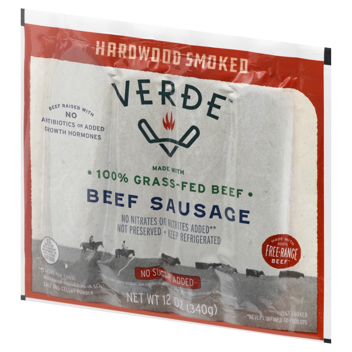 slide 6 of 13, Verde Farms Hardwood Smoked Beef Sausage, 12 oz